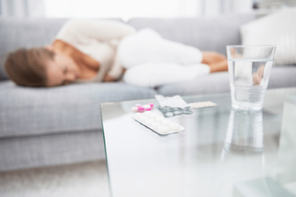 kõhuvalu, mis on tingitud parasiitide esinemisest kehas